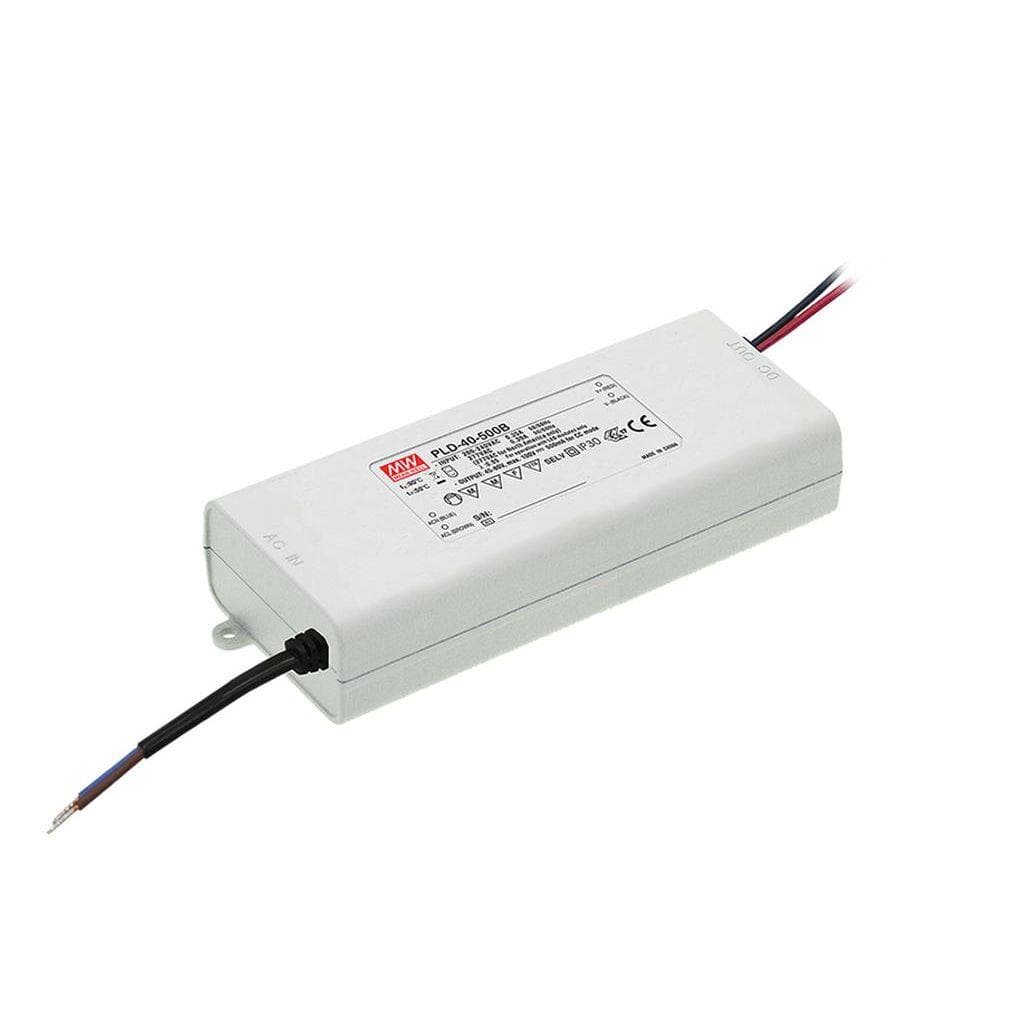 MEAN WELL PLD-40-700B AC-DC Single output LED driver Constant Current (CC); Input 230Vac; Output 0.7A at 34-57Vdc MEAN WELL PLD-40-700B AC-DC Single output LED driver Constant Current (CC); Input 230Vac; Output 0.7A at 34-57Vdc