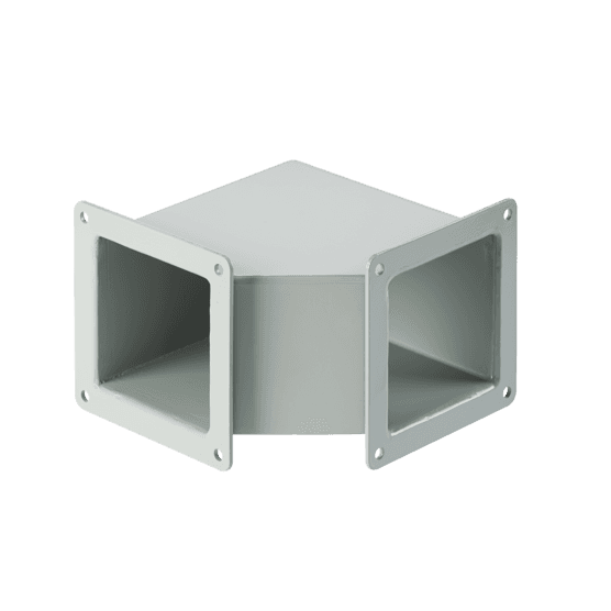 Hoffman F66WE90 90-Degree Elbow, 6.00x6.00, Gray, Steel Hoffman F66WE90 90-Degree Elbow, 6.00x6.00, Gray, Steel