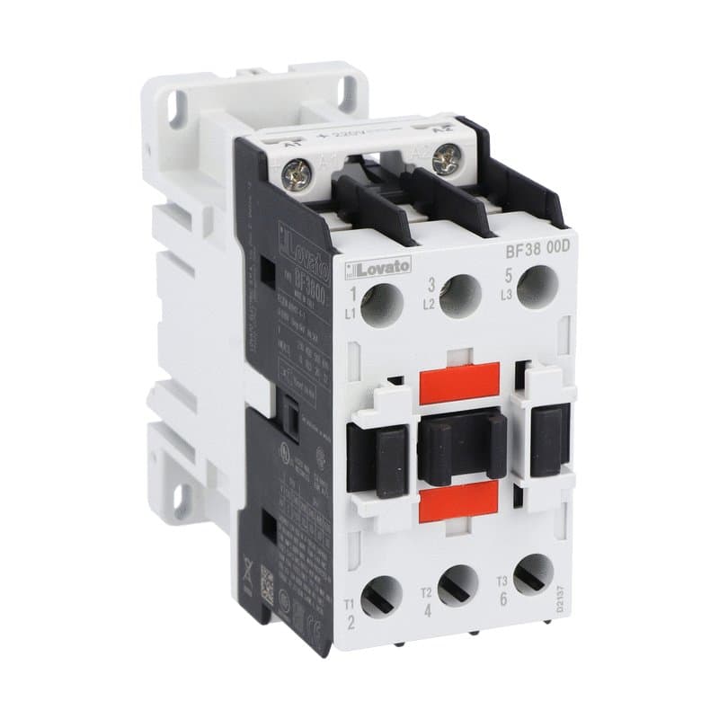 Lovato Electric BF3800D012 BF3800D012 Lovato - Three-pole contactor, IEC operating current Ie (AC3) = 38A, DC coil, 12VDC Lovato Electric BF3800D012 BF3800D012 Lovato - Three-pole contactor, IEC operating current Ie (AC3) = 38A, DC coil, 12VDC