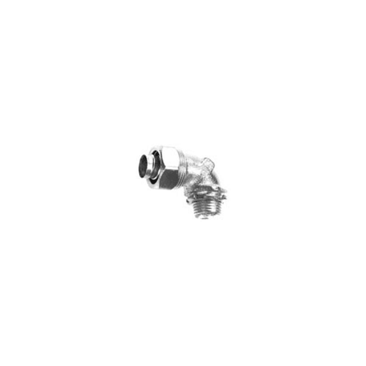 Appleton ST-90200 Liquidtight Connector, 2 Inch, 90°, Non-Insulated, Malleable Iron, For Use With Metallic Liquidtight Conduit Appleton ST-90200 Liquidtight Connector, 2 Inch, 90°, Non-Insulated, Malleable Iron, For Use With Metallic Liquidtight Conduit