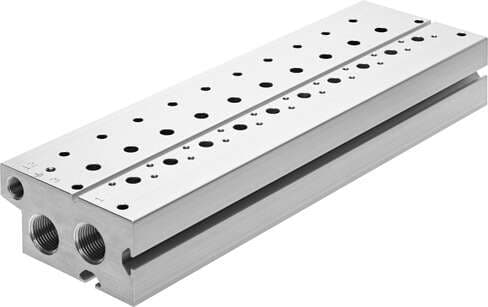 Festo 8026290 manifold block VABM-B10-25E-N12-4-P3 Grid dimension: 27,5 mm, Assembly position: Any, Max. number of valve positions: 4, Corrosion resistance classification CRC: 2 - Moderate corrosion stress, Product weight: 1194 g Festo 8026290 manifold block VABM-B10-25E-N12-4-P3 Grid dimension: 27,5 mm, Assembly position: Any, Max. number of valve positions: 4, Corrosion resistance classification CRC: 2 - Moderate corrosion stress, Product weight: 1194 g