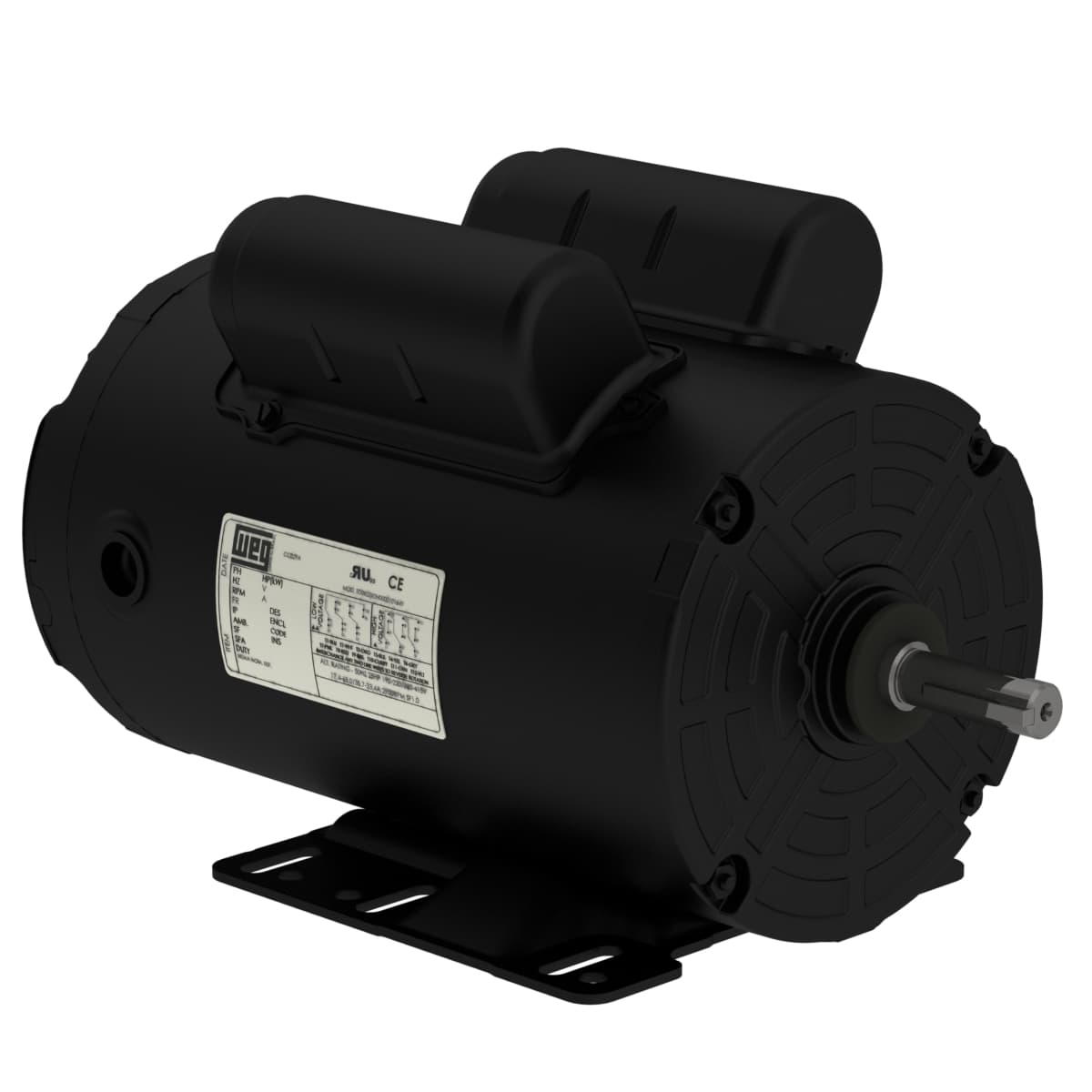 WEG 00158AS1BPF56-S Rolled Steel 1.5 HP 4P 56 1Ph 115/208-230 V 60 Hz IC418 - TEAO - Foot-mounted WEG 00158AS1BPF56-S Rolled Steel 1.5 HP 4P 56 1Ph 115/208-230 V 60 Hz IC418 - TEAO - Foot-mounted