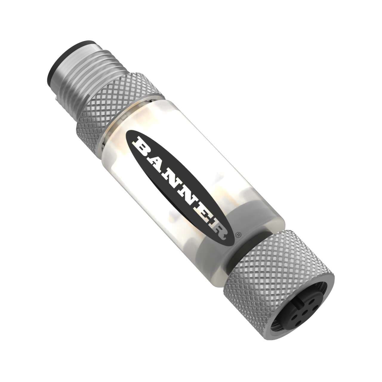 Banner S15WLWQ S15WL Series: 1-Color In-Line Illuminator; Voltage: 24 V dc; Housing: PVC; IP67; Colors: Cool White; Male-Female 4-pin M12 Integral QD Banner S15WLWQ S15WL Series: 1-Color In-Line Illuminator; Voltage: 24 V dc; Housing: PVC; IP67; Colors: Cool White; Male-Female 4-pin M12 Integral QD