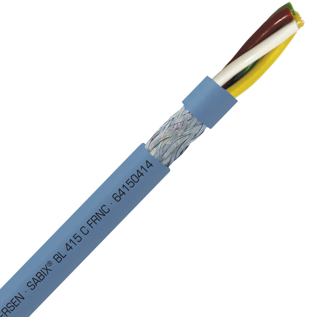 SAB 64150414 SABIX BL 415 C FRNC - 26 AWG/4c, shielded halogen-free flame retardant data cable, DNV-GL, CE, RoHS SAB 64150414 SABIX BL 415 C FRNC - 26 AWG/4c, shielded halogen-free flame retardant data cable, DNV-GL, CE, RoHS