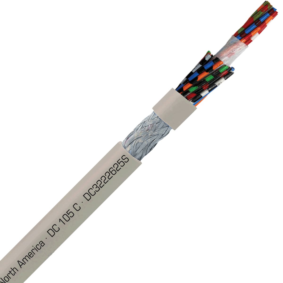 SAB DC3222625S DC 105 C - 26 AWG/25c, shielded flexible oil resistant data cable, UL, CSA, CE, RoHS SAB DC3222625S DC 105 C - 26 AWG/25c, shielded flexible oil resistant data cable, UL, CSA, CE, RoHS