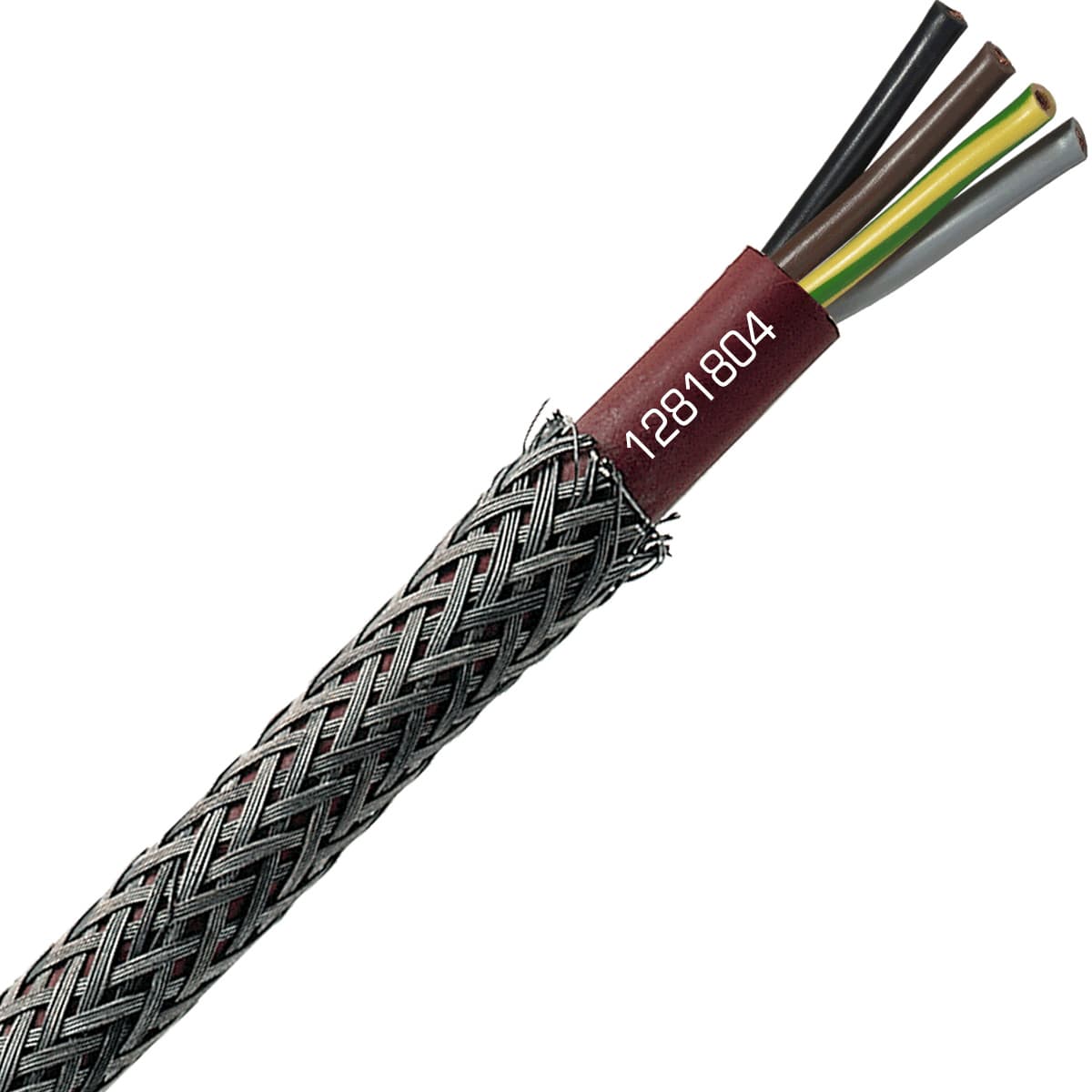 SAB 1281804 SC 600 HDTRS - 18 AWG/4c, high temperature steel wire shield silicone cable, UL CSA, CE, RoHS SAB 1281804 SC 600 HDTRS - 18 AWG/4c, high temperature steel wire shield silicone cable, UL CSA, CE, RoHS