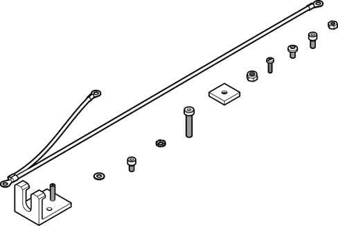 Festo 572257 mounting kit CAFC-X1-BE Corrosion resistance classification CRC: 2 - Moderate corrosion stress, Ambient temperature: -5 - 50 °C, Product weight: 140 g, Materials note: Conforms to RoHS, Material mounting bracket: Wrought Aluminium alloy Festo 572257 mounting kit CAFC-X1-BE Corrosion resistance classification CRC: 2 - Moderate corrosion stress, Ambient temperature: -5 - 50 °C, Product weight: 140 g, Materials note: Conforms to RoHS, Material mounting bracket: Wrought Aluminium alloy