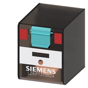 Siemens LZX:PT370524 Plug-in relay, 3 changeover contacts 24 V AC, 10 A, Width 22.5 mm for LZS sockets Siemens LZX:PT370524 Plug-in relay, 3 changeover contacts 24 V AC, 10 A, Width 22.5 mm for LZS sockets
