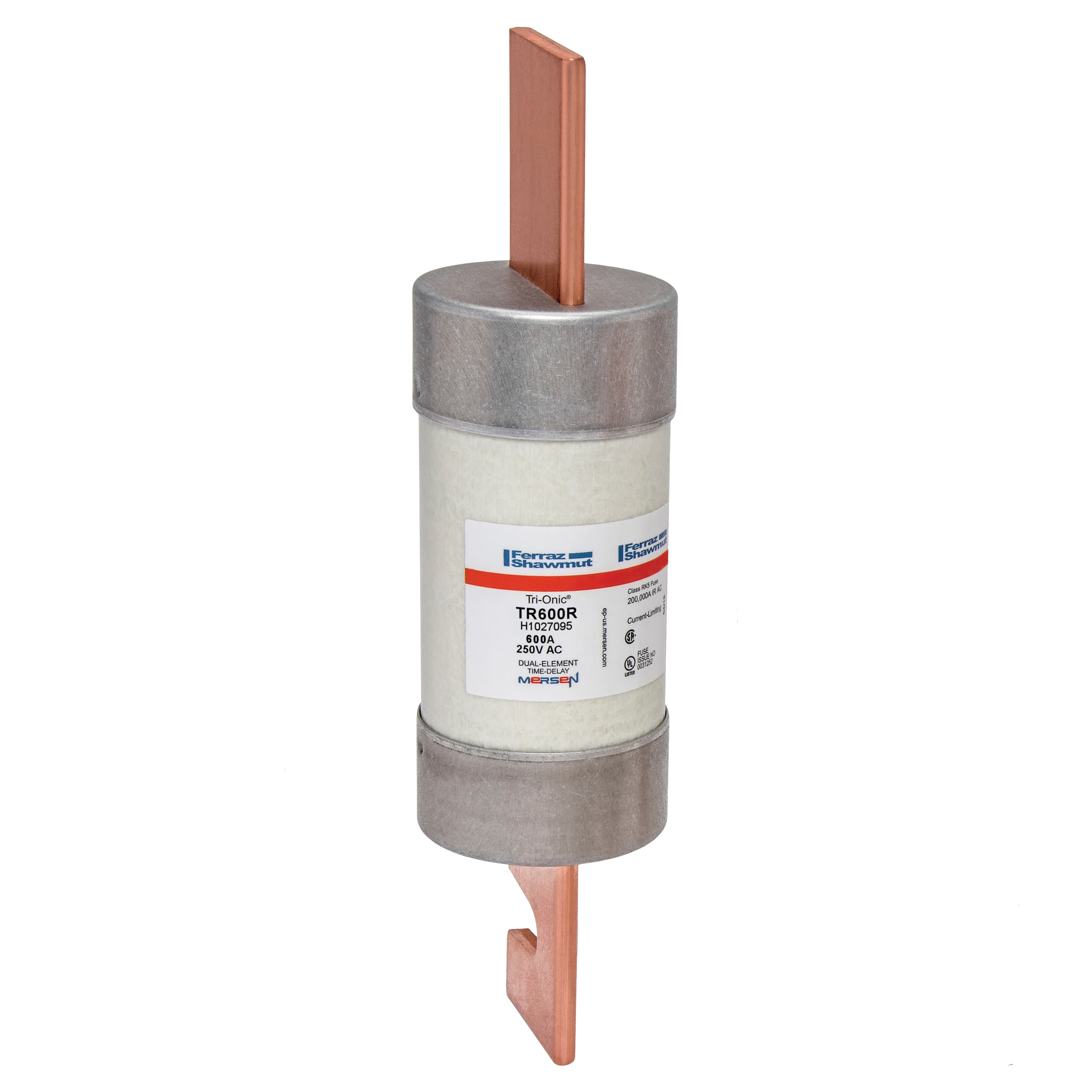 Mersen TR600R TR600R Mersen - Fuse TR-R - Class RK5 - Time-Delay 250VAC 160VDC 600A Blade Tri-Onic® Mersen TR600R TR600R Mersen - Fuse TR-R - Class RK5 - Time-Delay 250VAC 160VDC 600A Blade Tri-Onic®