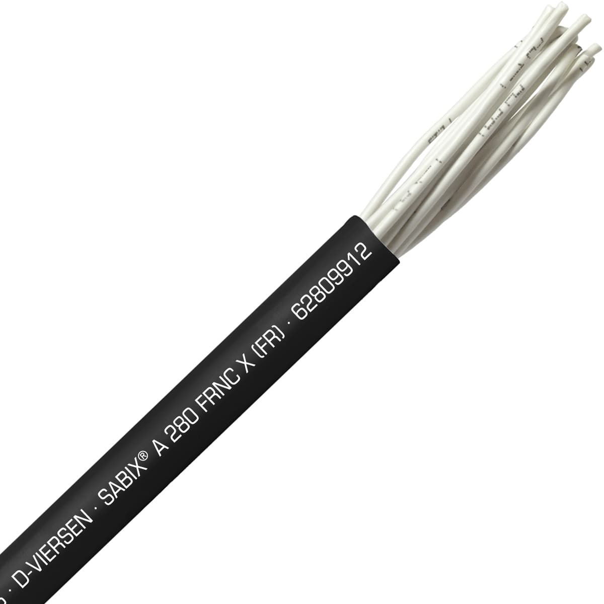 SAB 62809912 SABIX A 280 FRNC X (FR) -14 AWG/12c, halogen-free fire resistant control cable, CE, RoHS SAB 62809912 SABIX A 280 FRNC X (FR) -14 AWG/12c, halogen-free fire resistant control cable, CE, RoHS