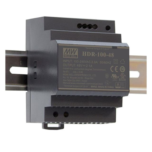 HDR-100-24N Part Image. Manufactured by MEAN WELL.