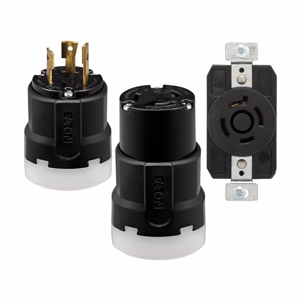 Eaton AHCL2030P AHCL2030P Eaton - Eaton Arrow Hart Color Coded Locking Plug,, #14-8 AWG, 30A, Industrial, 3ØY 347/600 V, Back, Black, Black, Ultra grip, Nylon, L20-30, Four-pole, Four-wire, Nylon, 0.38 - 1.16" (9.5 - 29.5mm), -40°C (w/o impact) to 60°C (-40°F to 140°F) Eaton AHCL2030P AHCL2030P Eaton - Eaton Arrow Hart Color Coded Locking Plug,, #14-8 AWG, 30A, Industrial, 3ØY 347/600 V, Back, Black, Black, Ultra grip, Nylon, L20-30, Four-pole, Four-wire, Nylon, 0.38 - 1.16" (9.5 - 29.5mm), -40°C (w/o impact) to 60°C (-40°F to 140°F)