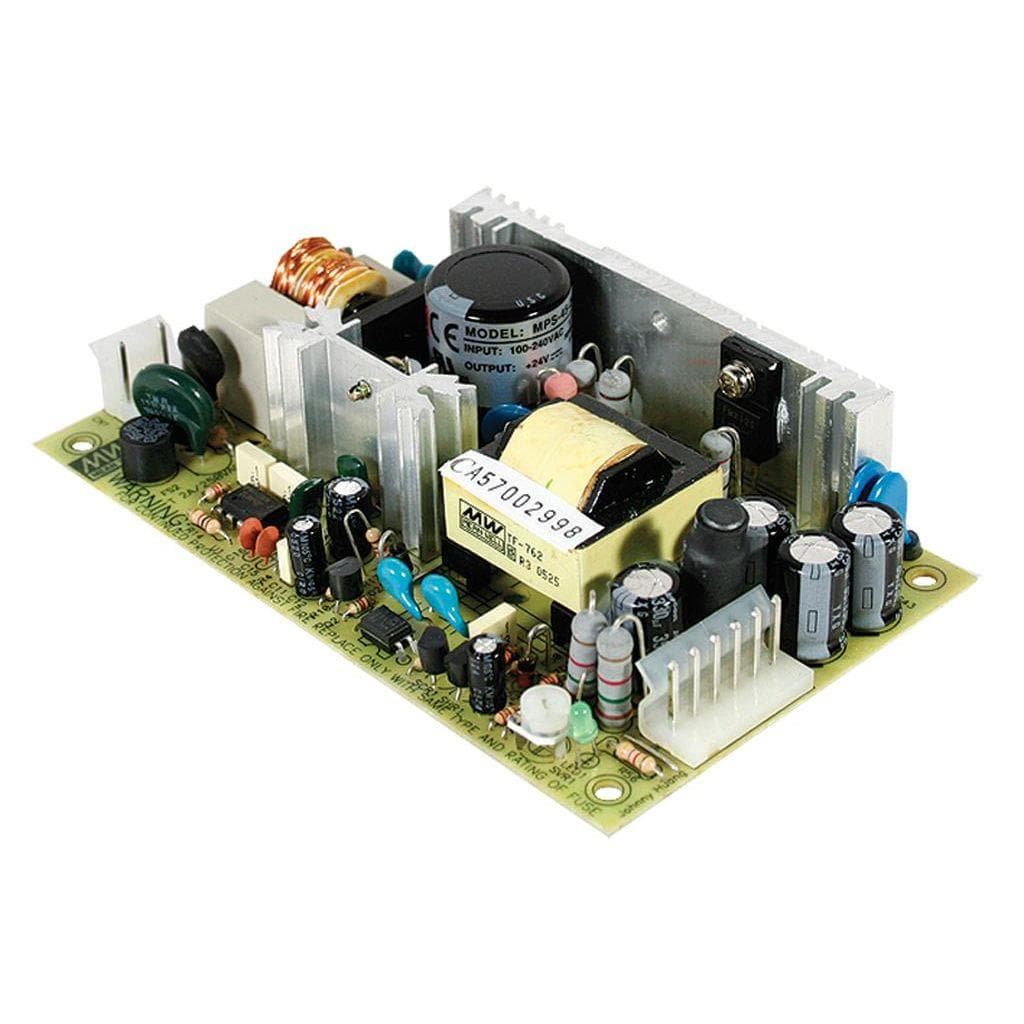 MEAN WELL MPS-45-24 AC-DC Single output Medical Open frame power supply; Output 24Vdc at 1.9A; 2xMOPP; MPS-45-24 is succeeded by RPS-45-24. MEAN WELL MPS-45-24 AC-DC Single output Medical Open frame power supply; Output 24Vdc at 1.9A; 2xMOPP; MPS-45-24 is succeeded by RPS-45-24.