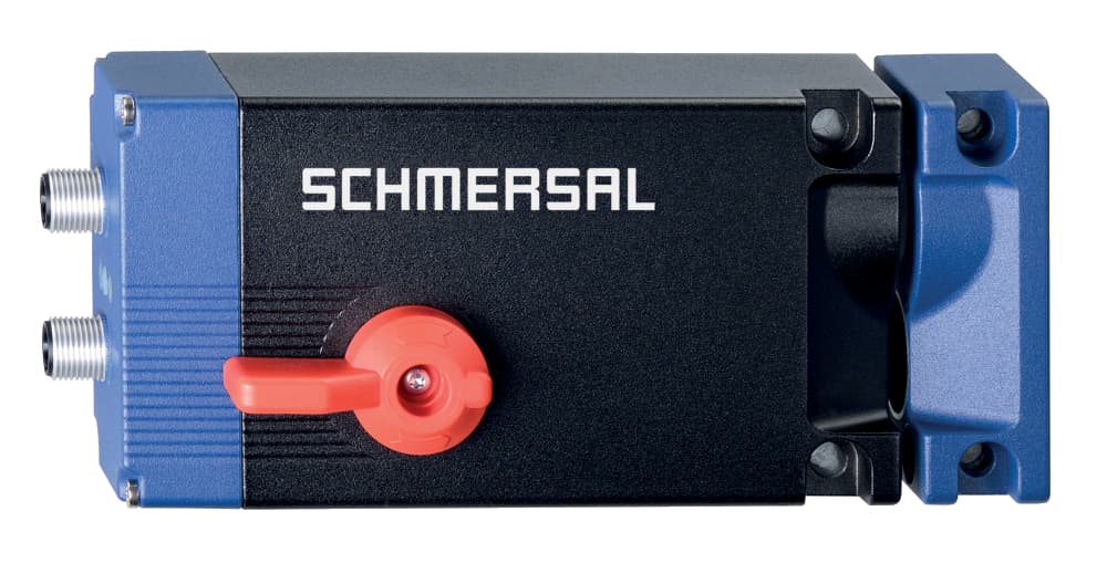 Schmersal AZM400Z-ST2-2P2P-T-E AZM400Z-ST2-2P2P-T-E Schmersal - Solenoid interlocks; Universal coding with RFID technology; 2 Connector M12, 8- and 5-poles; Guard locking monitored; 2 Diagnostic outputs; Emergency exit; Electric manual release with auxiliary voltage; Bistable, motor-driven system; Clamping force 10.00 Schmersal AZM400Z-ST2-2P2P-T-E AZM400Z-ST2-2P2P-T-E Schmersal - Solenoid interlocks; Universal coding with RFID technology; 2 Connector M12, 8- and 5-poles; Guard locking monitored; 2 Diagnostic outputs; Emergency exit; Electric manual release with auxiliary voltage; Bistable, motor-driven system; Clamping force 10.00