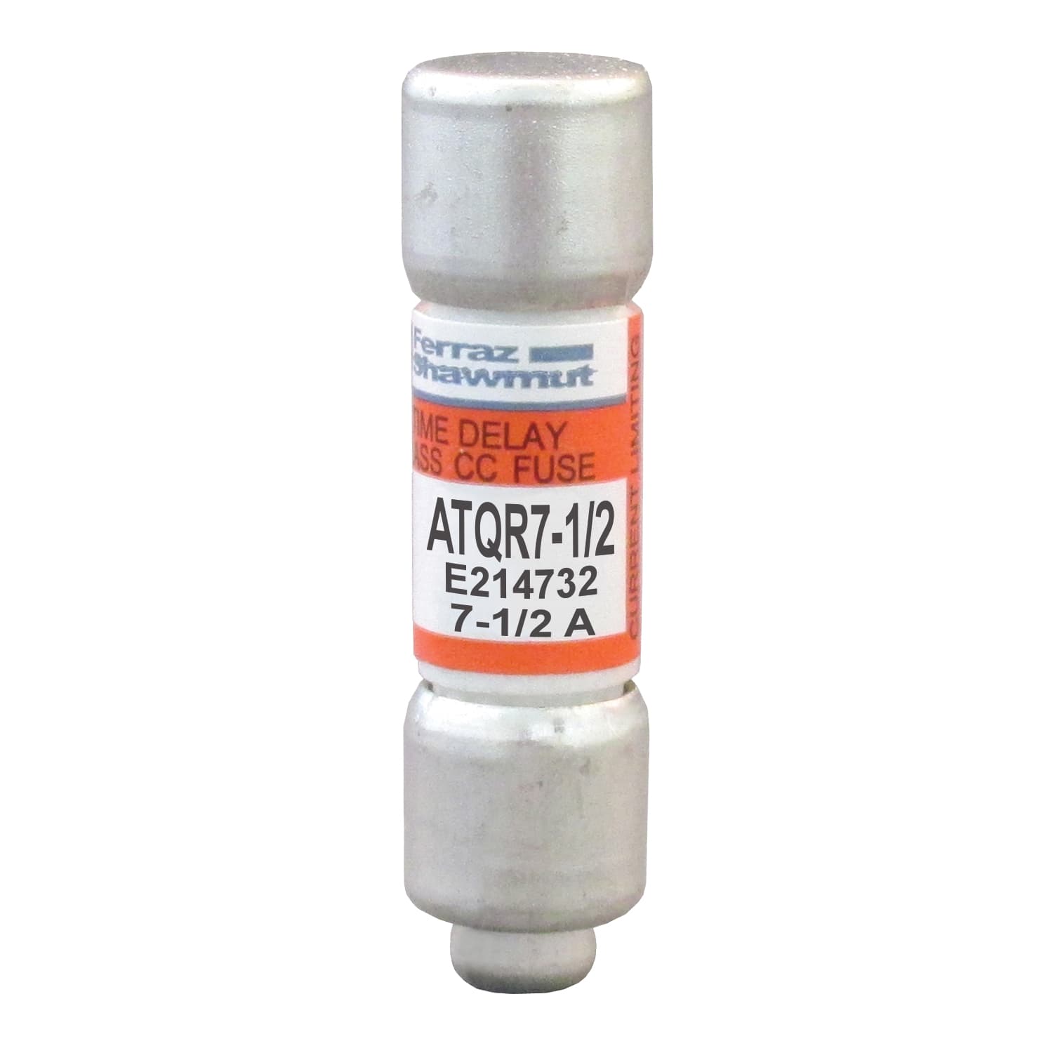 Mersen ATQR7-1/2 ATQR7-1/2 Mersen - Fuse ATQR - Class CC - Time-Delay 600VAC 300VDC 7.5A Ferrule Amp-Trap 2000® Mersen ATQR7-1/2 ATQR7-1/2 Mersen - Fuse ATQR - Class CC - Time-Delay 600VAC 300VDC 7.5A Ferrule Amp-Trap 2000®