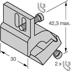Turck KLI5Z KLI5Z Turck - KLI5Z Accessories, Mounting Bracket, For Tie-Rod Cylinders Turck KLI5Z KLI5Z Turck - KLI5Z Accessories, Mounting Bracket, For Tie-Rod Cylinders