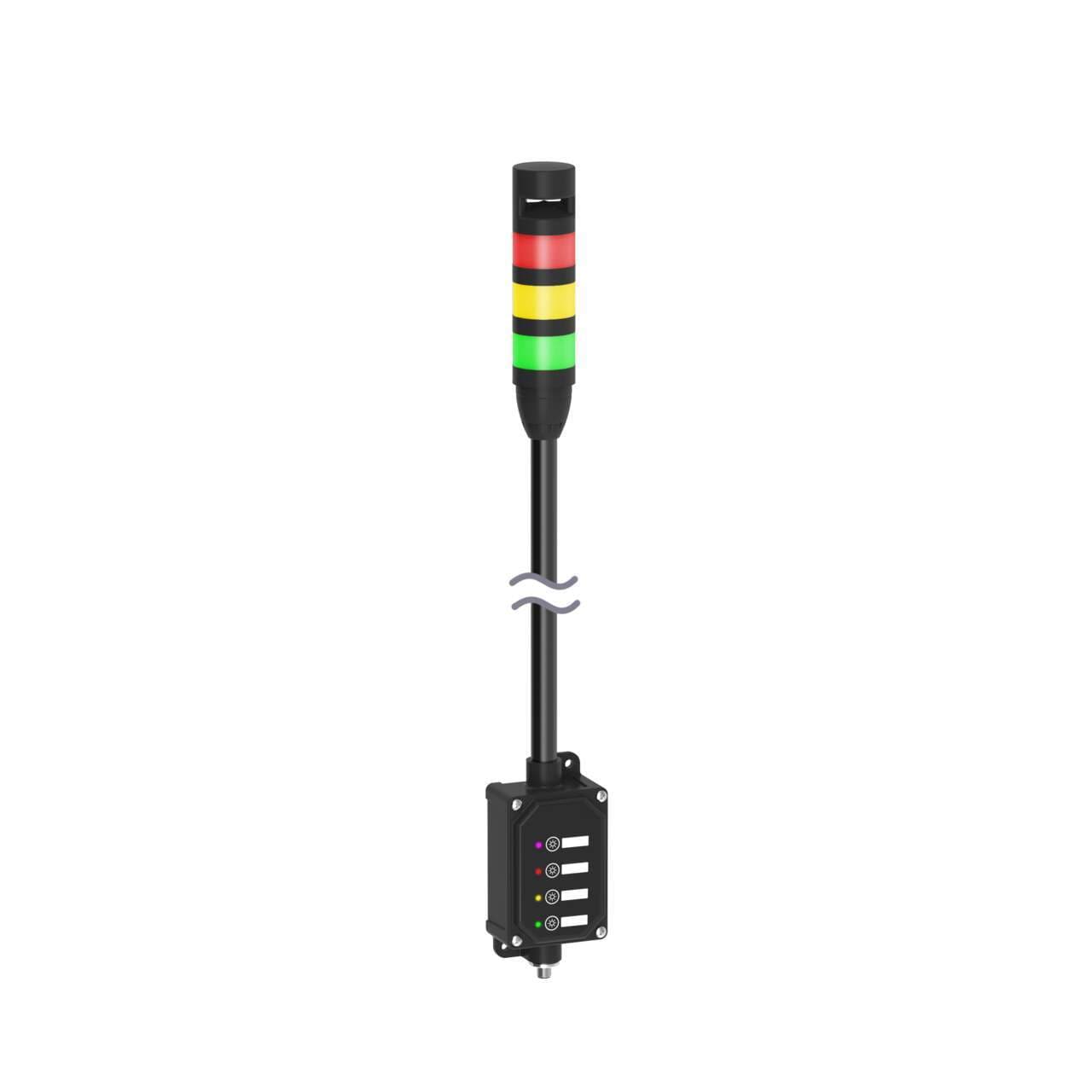 Banner LCA130T4-TL50GYRA300Q Banner LCA130T4-TL50GYRA300Q - Andon Tower Light Assembly: 3-Color with Audible; Voltage: 18-30 V dc; Colors: Green Yellow Red; 5-pin M12 Integral QD; 4-Touch Control Module; 300 mm SOP Banner LCA130T4-TL50GYRA300Q Banner LCA130T4-TL50GYRA300Q - Andon Tower Light Assembly: 3-Color with Audible; Voltage: 18-30 V dc; Colors: Green Yellow Red; 5-pin M12 Integral QD; 4-Touch Control Module; 300 mm SOP