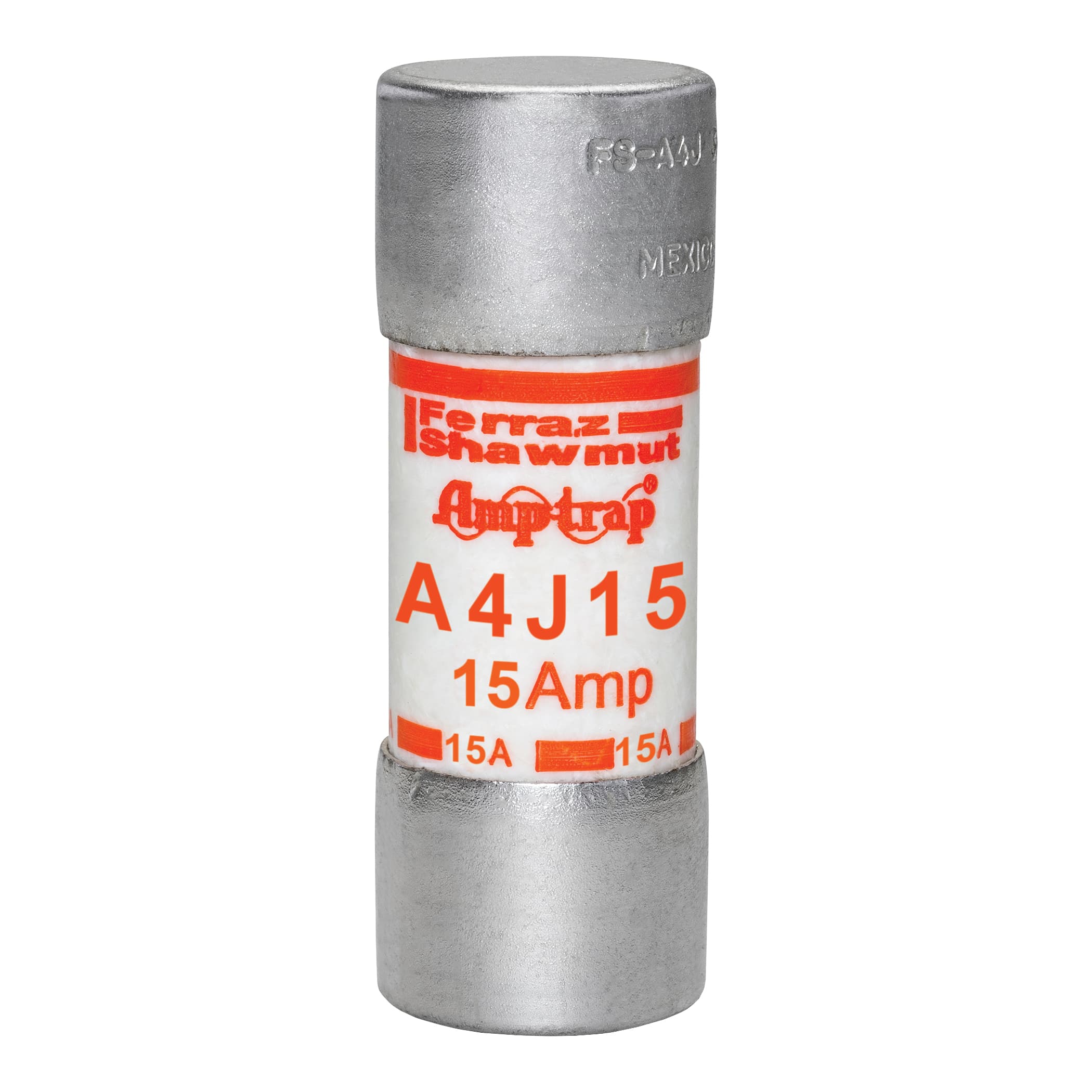Mersen A4J15 A4J15 Mersen - Fuse A4J - Class J - Fast-Acting 600VAC 300VDC 15A Ferrule Amp-Trap® Mersen A4J15 A4J15 Mersen - Fuse A4J - Class J - Fast-Acting 600VAC 300VDC 15A Ferrule Amp-Trap®