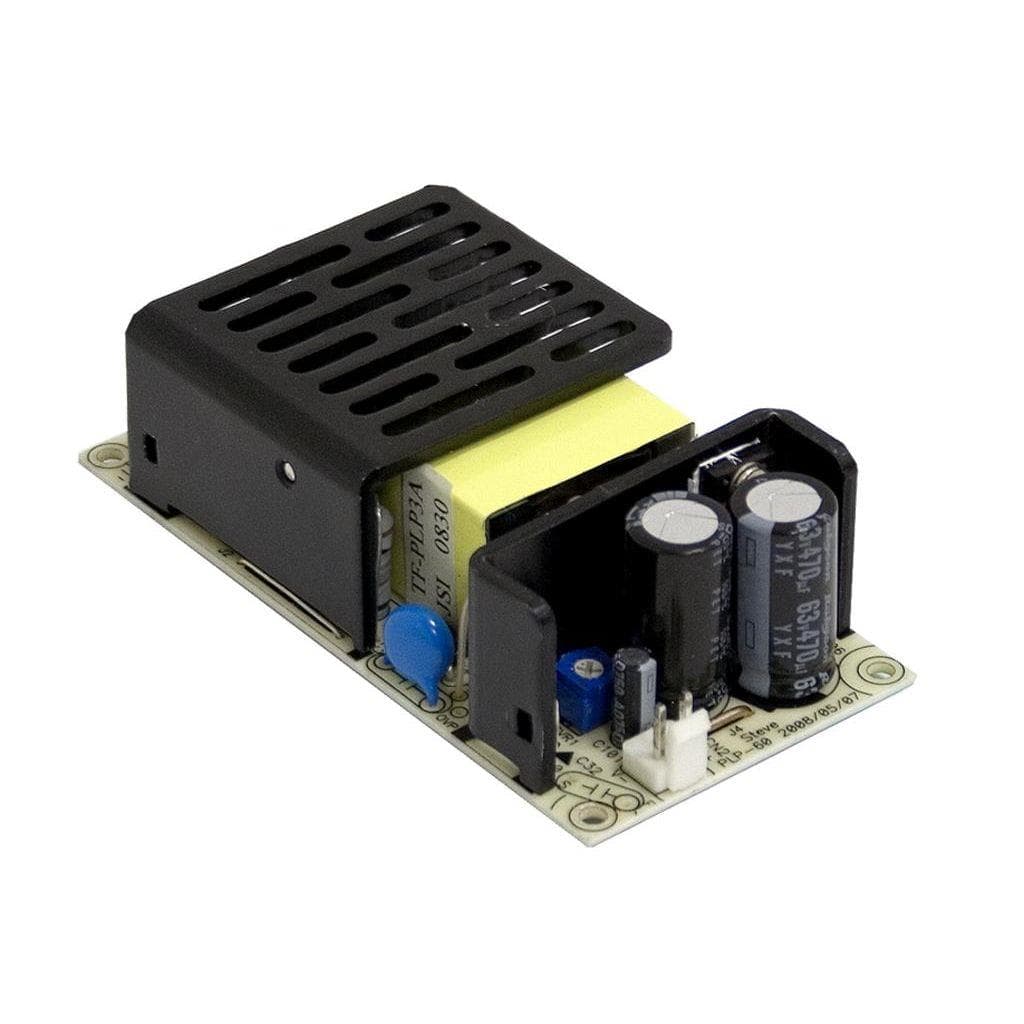 MEAN WELL PLP-60-48 AC-DC Single output LED driver Constant Current (CC); Output 48Vdc at 1.3A; open frame; I/O with JST connector MEAN WELL PLP-60-48 AC-DC Single output LED driver Constant Current (CC); Output 48Vdc at 1.3A; open frame; I/O with JST connector