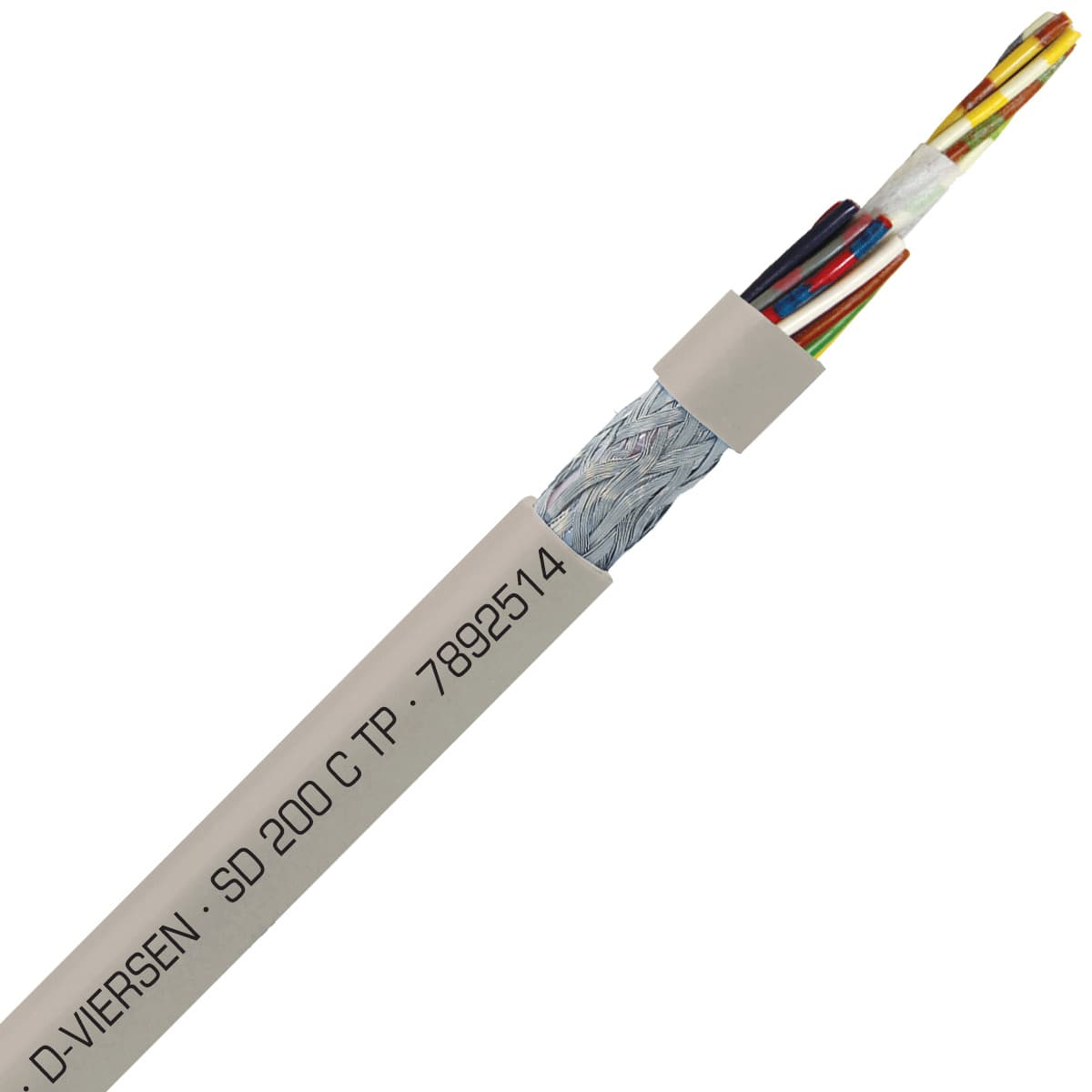 SAB 7892514 SD 200 C TP - 26 AWG/25 pr, shielded halogen free continuous flex oil resistant paired data cable, CE, RoHS SAB 7892514 SD 200 C TP - 26 AWG/25 pr, shielded halogen free continuous flex oil resistant paired data cable, CE, RoHS