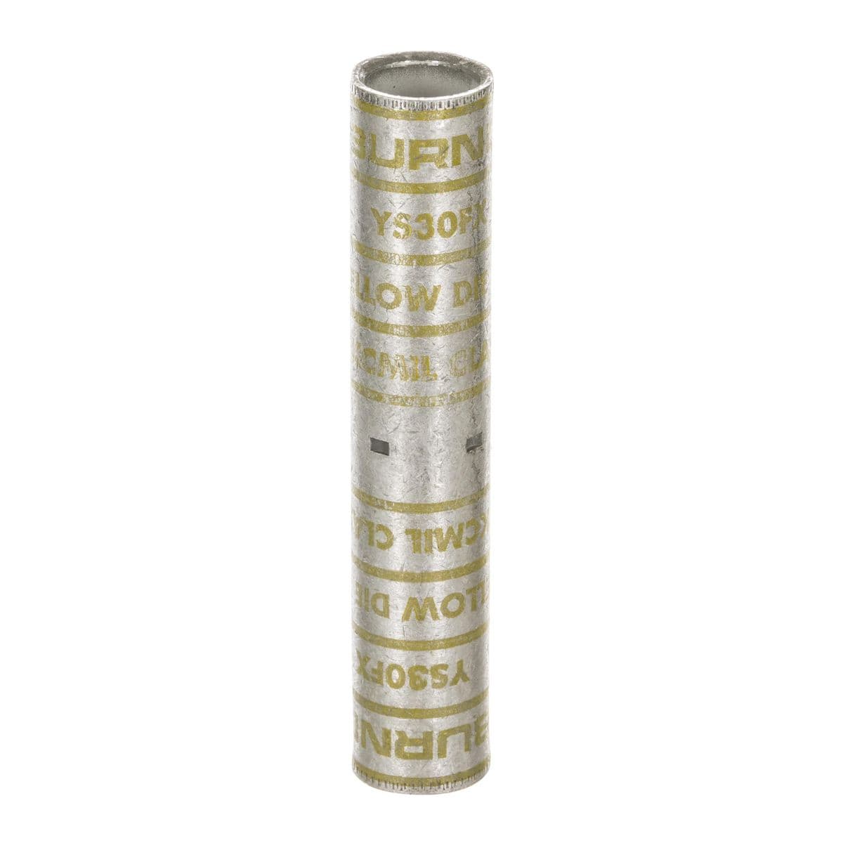 Hubbell YS30FX 250 KCMIL G&H, 250 AWG  CU, Long Barrel, Internal Chamfer, Tin Plated, UL/CSA, 90°C, Up to 35kV, YELLOW Color Code, 16 Die Index.  ; Features: UL Listed 90 DEG C, 600 Volts to 35 kV, Long Barrel Length: Ideal For 600 Volt Heavy Duty Applications, Also May Hubbell YS30FX 250 KCMIL G&H, 250 AWG  CU, Long Barrel, Internal Chamfer, Tin Plated, UL/CSA, 90°C, Up to 35kV, YELLOW Color Code, 16 Die Index.  ; Features: UL Listed 90 DEG C, 600 Volts to 35 kV, Long Barrel Length: Ideal For 600 Volt Heavy Duty Applications, Also May
