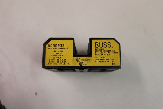 BG3023B Part Image. Manufactured by Cooper Bussmann.