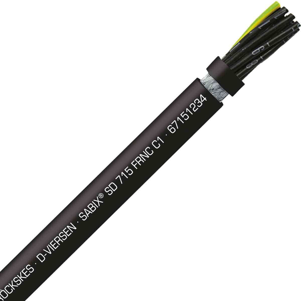 SAB 67151234 SABIX SD 715 C FRNC C1 - 22 AWG/12c, shielded halogen-free flame retardant continuous flex data cable, CE, RoHS SAB 67151234 SABIX SD 715 C FRNC C1 - 22 AWG/12c, shielded halogen-free flame retardant continuous flex data cable, CE, RoHS