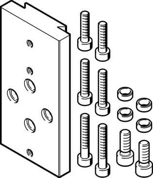 Festo 177762 adapter kit HMSV-22 For attaching HGP-25, HGR-32 and HGW-32 to HME-16/25 and HMP-16/20/25/32 Assembly position: Any, Corrosion resistance classification CRC: 2 - Moderate corrosion stress, Materials note: Free of copper and PTFE Festo 177762 adapter kit HMSV-22 For attaching HGP-25, HGR-32 and HGW-32 to HME-16/25 and HMP-16/20/25/32 Assembly position: Any, Corrosion resistance classification CRC: 2 - Moderate corrosion stress, Materials note: Free of copper and PTFE