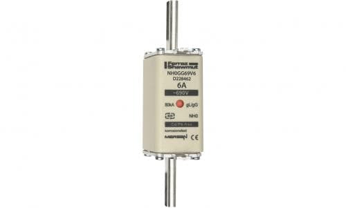Mersen D228462 NH fuse-link gG, 690VAC, size 0, 6A double indicator/live tags Mersen D228462 NH fuse-link gG, 690VAC, size 0, 6A double indicator/live tags