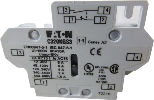 C320KGS3 Part Image. Manufactured by Eaton.