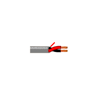 Belden 5400UE 008U1000 Security & Commercial Audio Cable, Riser-CMR, 2-20 AWG stranded bare copper conductors with polyolefin insulation, PVC jacket with ripcord, Gray, UnReel, 1,000 ft Belden 5400UE 008U1000 Security & Commercial Audio Cable, Riser-CMR, 2-20 AWG stranded bare copper conductors with polyolefin insulation, PVC jacket with ripcord, Gray, UnReel, 1,000 ft