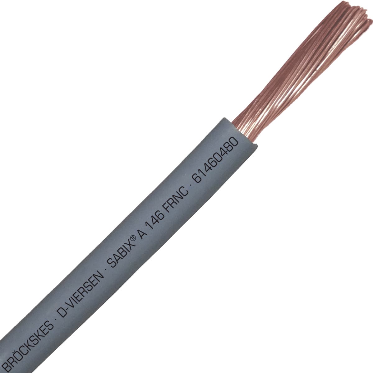 SAB 61460480 SABIX A 146 FRNC - 16 AWG/1c, flame retardant halogen-free 500V gray hook-up wire, CE, RoHS SAB 61460480 SABIX A 146 FRNC - 16 AWG/1c, flame retardant halogen-free 500V gray hook-up wire, CE, RoHS