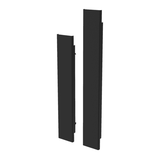 Hoffman ECKCVR23 Horizontal Cable Management Cover, fits 23" open rack, Black, Steel Hoffman ECKCVR23 Horizontal Cable Management Cover, fits 23" open rack, Black, Steel