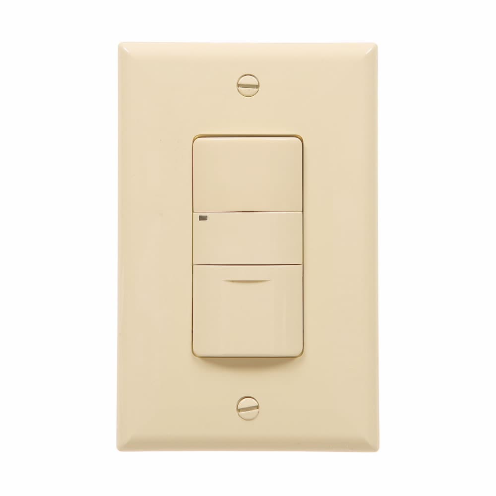 Eaton OSP10-LA OSP10-LA Eaton - Eaton occupancy sensor switch, Decorator, Flush, 120/277V, Wire lead, Lt almond, Inc, MLV, ELV, Flr, halo, Elec mtr lds, 1-pole, 3-way, 1-ph, 1000 sq ft, 2-rly, 800W (Inc/hal @120V), 1200W (Flr @120V), 2200W (Flr @277V) 717413 Eaton OSP10-LA OSP10-LA Eaton - Eaton occupancy sensor switch, Decorator, Flush, 120/277V, Wire lead, Lt almond, Inc, MLV, ELV, Flr, halo, Elec mtr lds, 1-pole, 3-way, 1-ph, 1000 sq ft, 2-rly, 800W (Inc/hal @120V), 1200W (Flr @120V), 2200W (Flr @277V) 717413