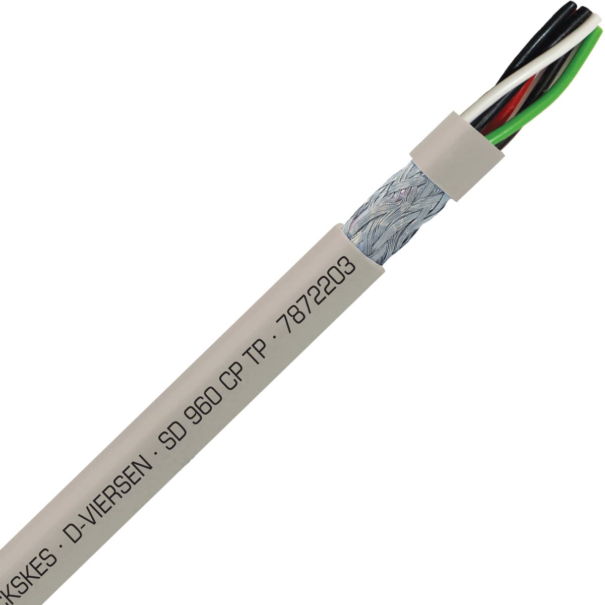 SAB 7872203 SD 960 CP TP - 22 AWG/3pr, shielded oil resistant continuous flex paired data cable, UL, CSA, CE, RoHS SAB 7872203 SD 960 CP TP - 22 AWG/3pr, shielded oil resistant continuous flex paired data cable, UL, CSA, CE, RoHS