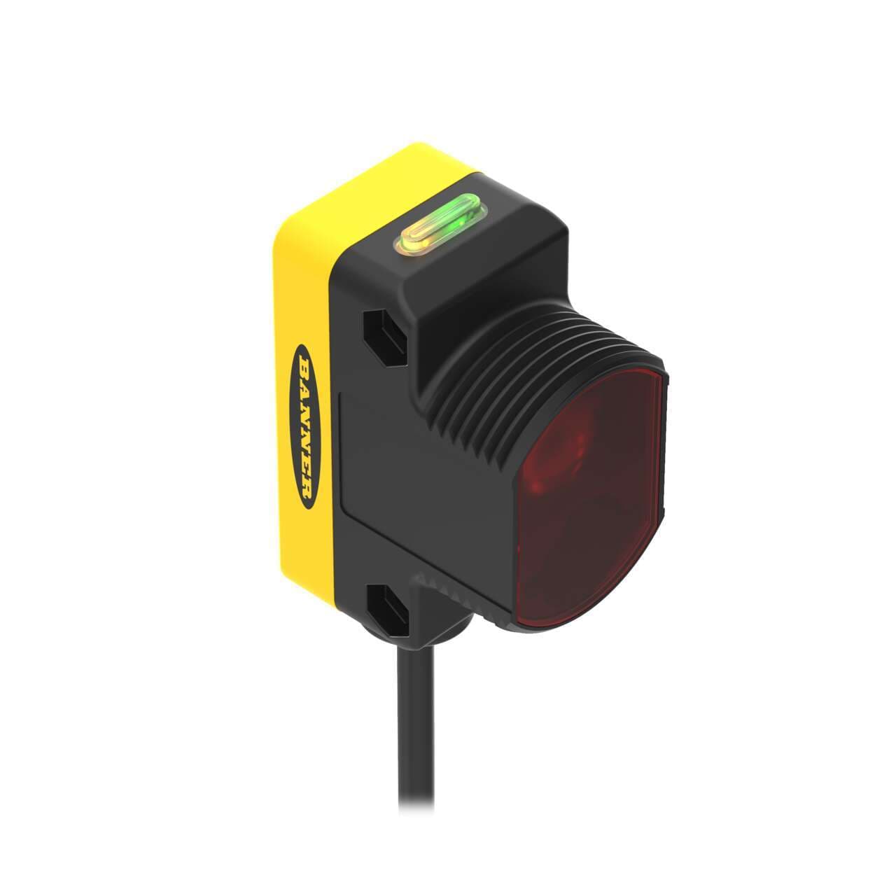 Banner QS30EDV WORLD-BEAM QS30 Expert Diffuse-Mode Visible Red Beam; Range: High-Speed Mode: 1100 mm; Normal Mode: 1400 mm; Input: 10-30 V dc; Output: Bipolar NPN/PNP; 2 m (6.5 ft) Cable Banner QS30EDV WORLD-BEAM QS30 Expert Diffuse-Mode Visible Red Beam; Range: High-Speed Mode: 1100 mm; Normal Mode: 1400 mm; Input: 10-30 V dc; Output: Bipolar NPN/PNP; 2 m (6.5 ft) Cable