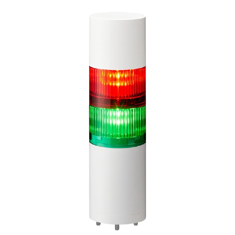 Patlite LR6-202WJBW-RG 60mm 2-tier Signal Tower, 24V DC, Direct Mount with Cable, Flashing/Buzzer, Off-white Patlite LR6-202WJBW-RG 60mm 2-tier Signal Tower, 24V DC, Direct Mount with Cable, Flashing/Buzzer, Off-white