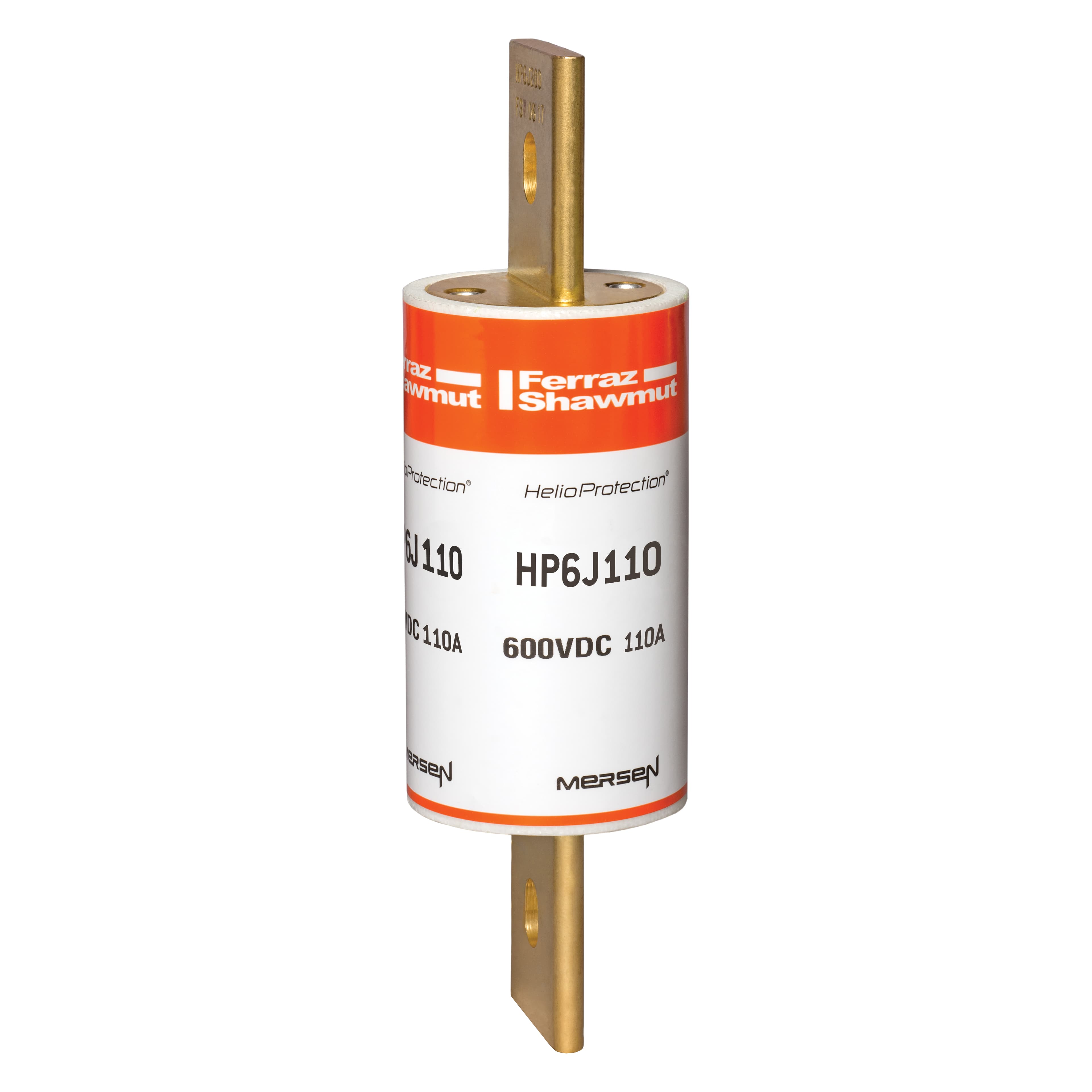 Mersen HP6J110 HP6J110 Mersen Photovoltaic fuse gPV 600VDC UL 110A With Blade For Clip or Bolted Mersen HP6J110 HP6J110 Mersen Photovoltaic fuse gPV 600VDC UL 110A With Blade For Clip or Bolted