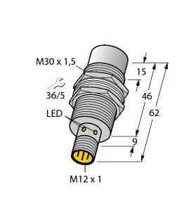Turck NI30U-MT30-AP6X2-H1141 NI30U-MT30-AP6X2-H1141 Turck - NI30U-MT30-AP6X2-H1141 Inductive Sensor, With Extended Switching Distance Turck NI30U-MT30-AP6X2-H1141 NI30U-MT30-AP6X2-H1141 Turck - NI30U-MT30-AP6X2-H1141 Inductive Sensor, With Extended Switching Distance
