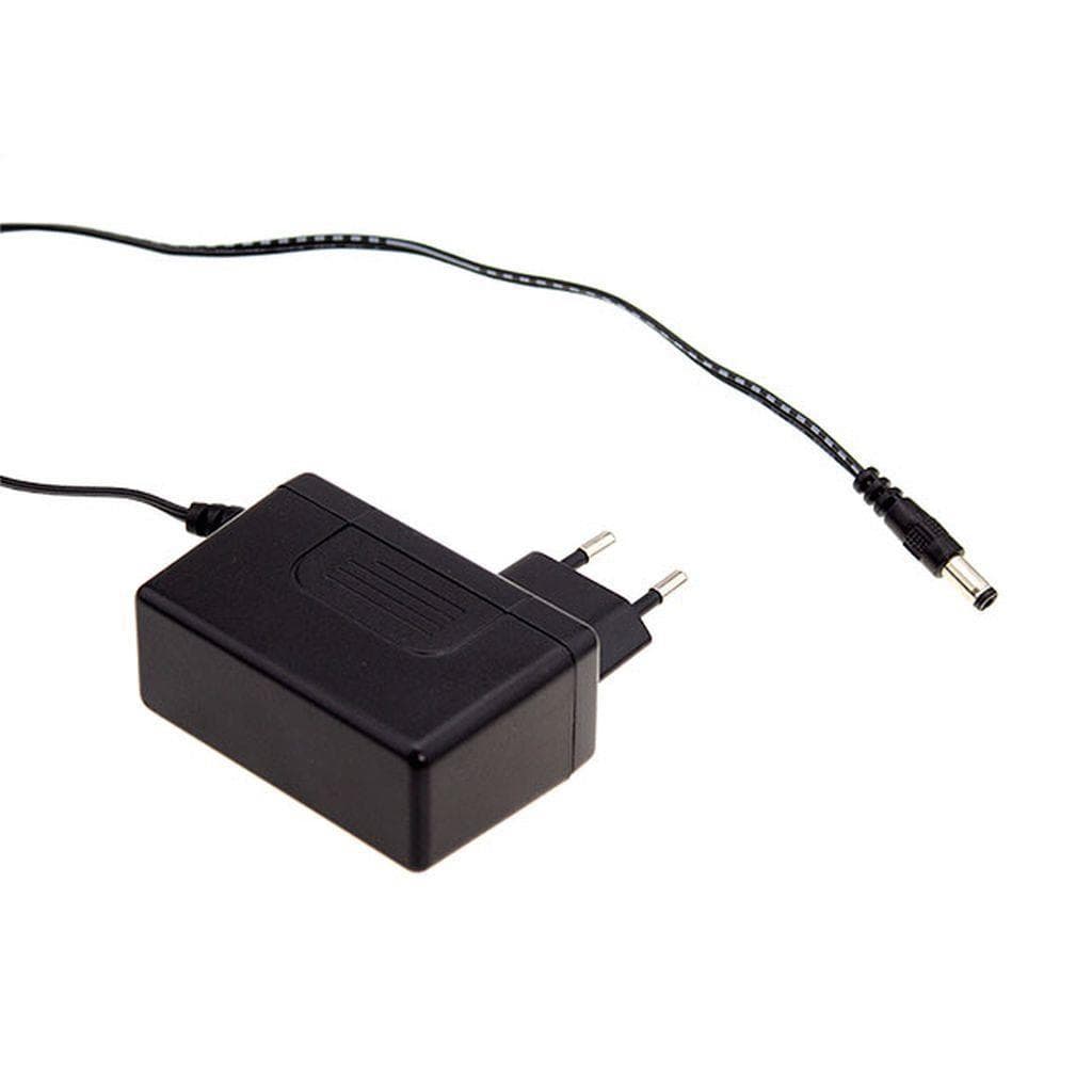 MEAN WELL SGA18E05-P1J AC-DC Slim wall mounted adaptor; Input range 90-264VAC with 2 pole Euro plug; Output 5 VDC at 3A MEAN WELL SGA18E05-P1J AC-DC Slim wall mounted adaptor; Input range 90-264VAC with 2 pole Euro plug; Output 5 VDC at 3A