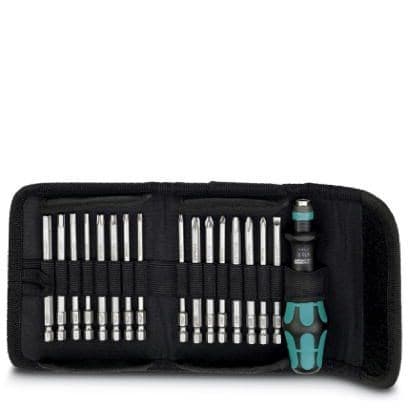 Phoenix Contact 1212543 Bit screwdriver set with quick-action chuck, 89 mm long slotted/crosshead (PZ and PH)/hex/Torx® bits, 17-part, in folding belt pouch, contents: PH 1,2,3 x 89; PZ 1,2,3 x 89; SL 1.5 x 5.5 x 89; TX 10-30 x 89; SW 3,4,5,6 x 89 Phoenix Contact 1212543 Bit screwdriver set with quick-action chuck, 89 mm long slotted/crosshead (PZ and PH)/hex/Torx® bits, 17-part, in folding belt pouch, contents: PH 1,2,3 x 89; PZ 1,2,3 x 89; SL 1.5 x 5.5 x 89; TX 10-30 x 89; SW 3,4,5,6 x 89