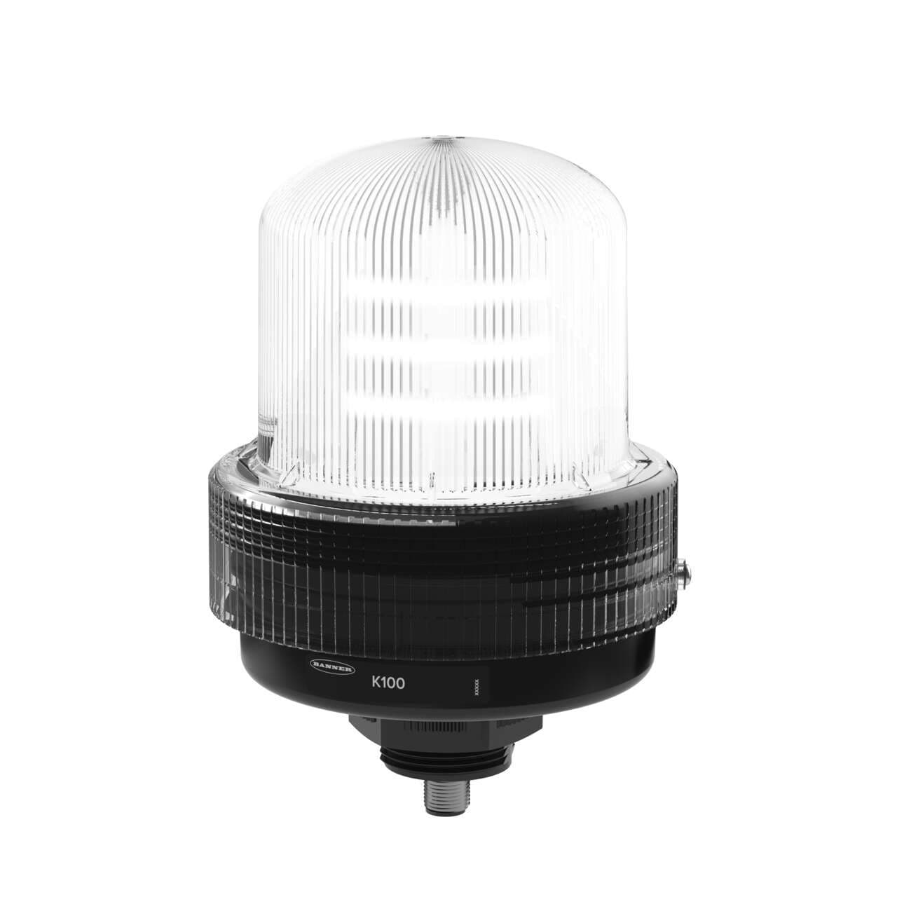 Banner K100B-BLWQ Banner K100B-BLWQ - K100 Basic Daylight Visible Beacon: 1-Color Indicator; 12-48 V dc; Polycarbonate; IP66; White; 5-pin M12 Integral QD Banner K100B-BLWQ Banner K100B-BLWQ - K100 Basic Daylight Visible Beacon: 1-Color Indicator; 12-48 V dc; Polycarbonate; IP66; White; 5-pin M12 Integral QD