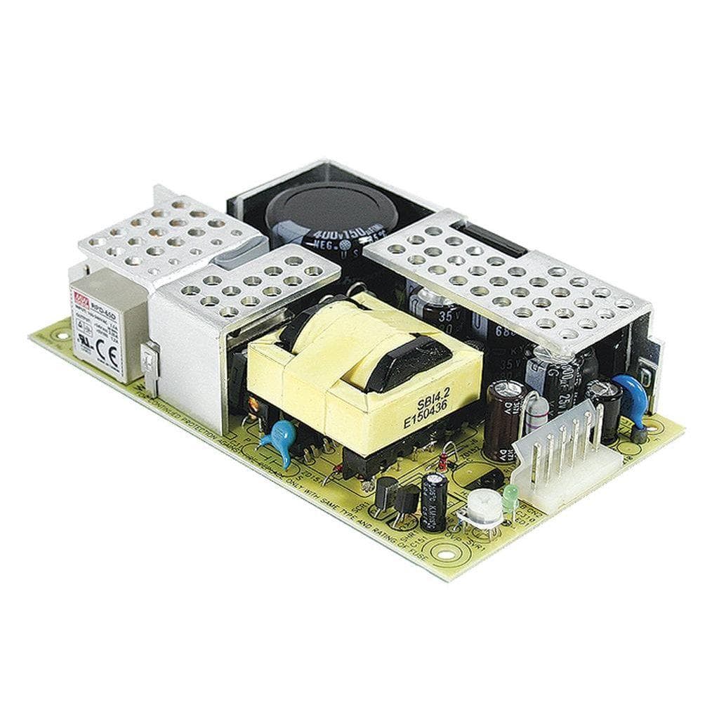 MEAN WELL RPD-65D AC-DC Dual output Open frame power supply; Output 24Vdc at 2.9A +5Vdc at 1.5A; High peak current on 24Vdc MEAN WELL RPD-65D AC-DC Dual output Open frame power supply; Output 24Vdc at 2.9A +5Vdc at 1.5A; High peak current on 24Vdc