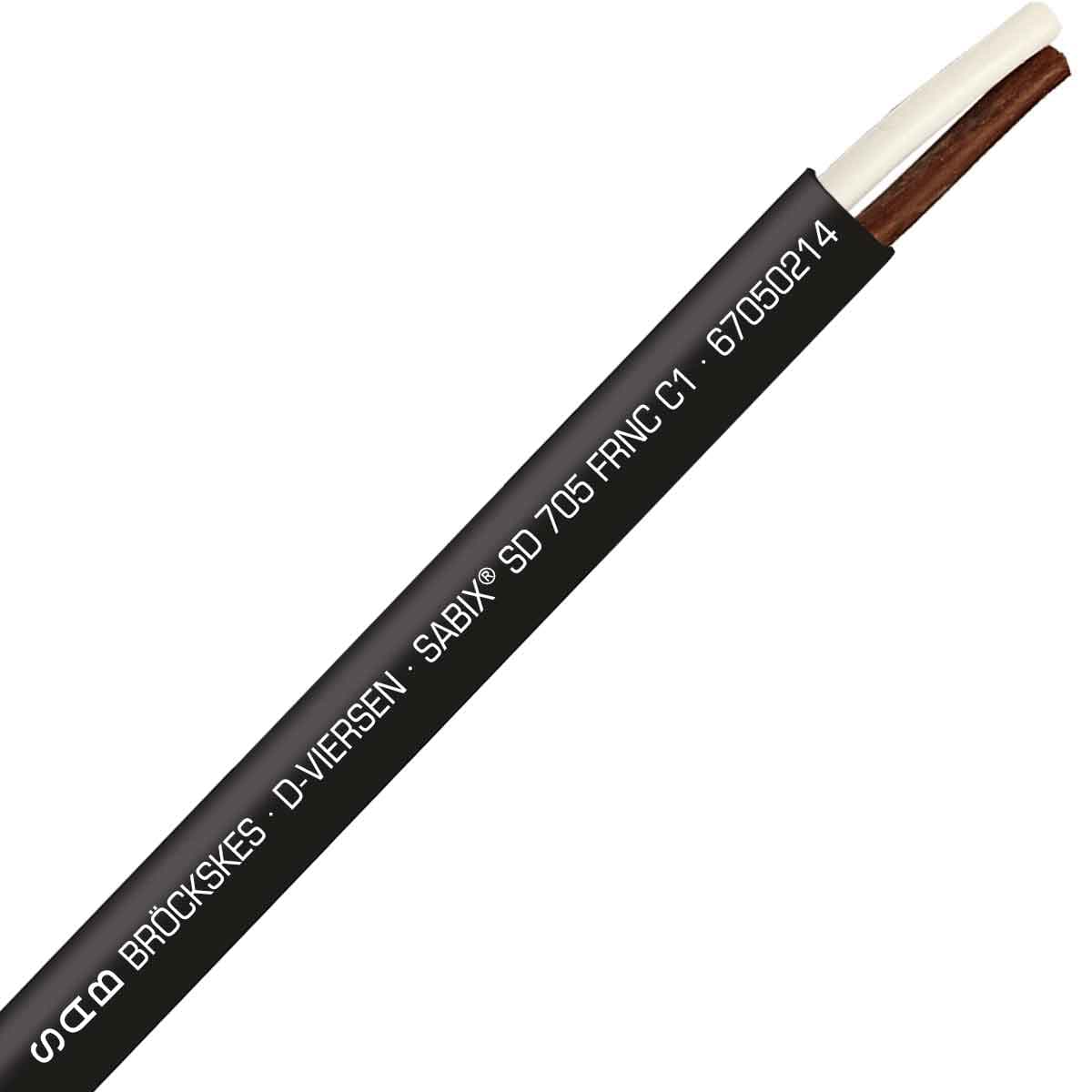 SAB 67050214 SABIX SD 705 FRNC C1 -26 AWG/2c, halogen-free flame retardant continuous flex data cable, CE, RoHS SAB 67050214 SABIX SD 705 FRNC C1 -26 AWG/2c, halogen-free flame retardant continuous flex data cable, CE, RoHS