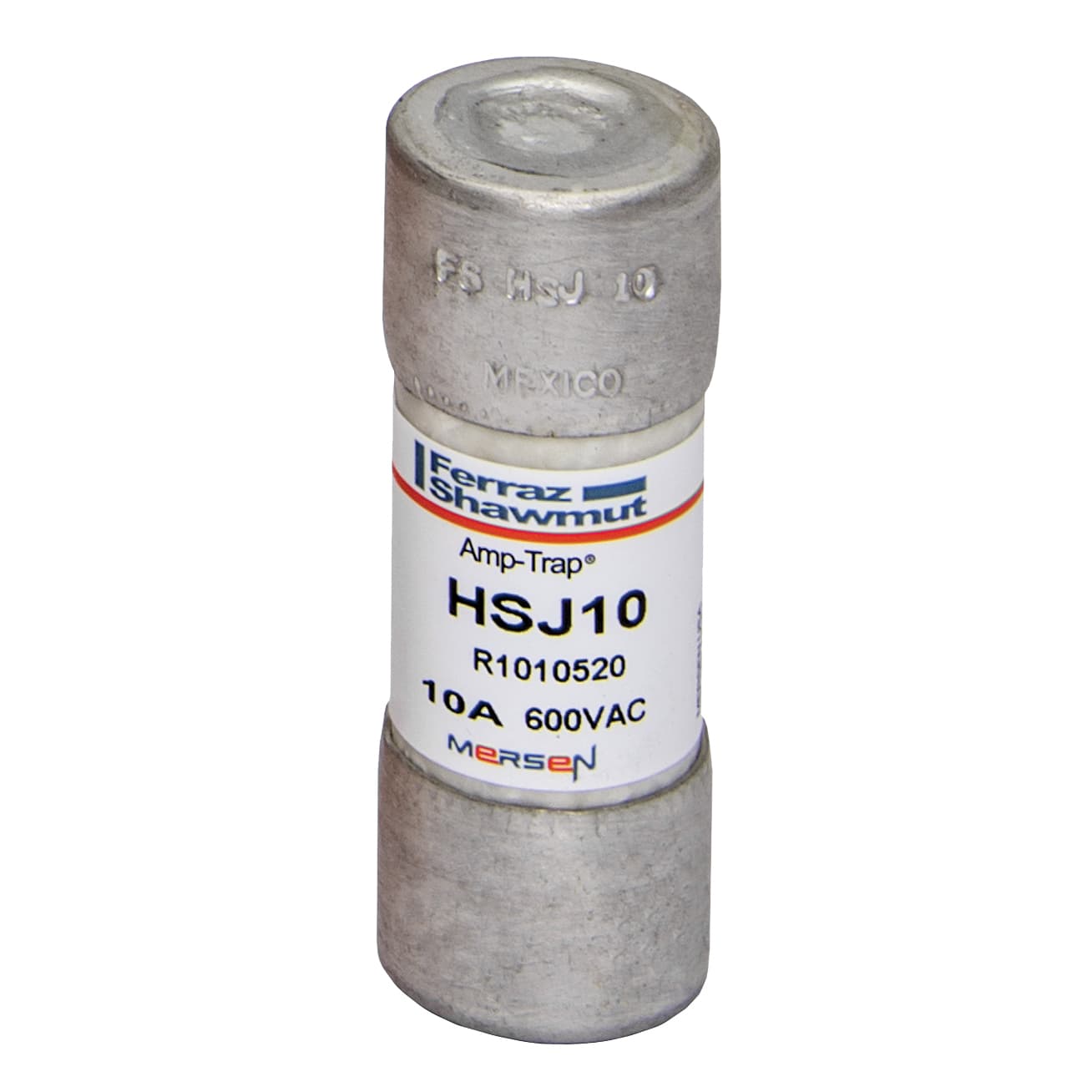 Mersen HSJ10 HSJ10 Mersen - Fuse HSJ - Class J - High-Speed 600VAC 500VDC 10A Ferrule Amp-Trap® Mersen HSJ10 HSJ10 Mersen - Fuse HSJ - Class J - High-Speed 600VAC 500VDC 10A Ferrule Amp-Trap®