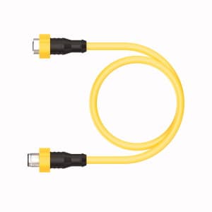 Turck EKRT-ESRT-A5.500-GC2Y-10 Actuator and Sensor Cordset, Extension Cable, Cable length (L) 10 m, M12, Female, Straight, 5-pin, Torque sleeve, M12, Male, Straight, 5-pin, Torque sleeve, Instrumentation Tray Cable, Yellow PVC jacket, 5X22 AWG, Sunlight Resistant, -40 Cold Bend Rating, Oil Resistant, Flame Ratings: UL 1685 FT4, UL1061, CSA FT4, Flexlife® and C-Track Approved Turck EKRT-ESRT-A5.500-GC2Y-10 Actuator and Sensor Cordset, Extension Cable, Cable length (L) 10 m, M12, Female, Straight, 5-pin, Torque sleeve, M12, Male, Straight, 5-pin, Torque sleeve, Instrumentation Tray Cable, Yellow PVC jacket, 5X22 AWG, Sunlight Resistant, -40 Cold Bend Rating, Oil Resistant, Flame Ratings: UL 1685 FT4, UL1061, CSA FT4, Flexlife® and C-Track Approved