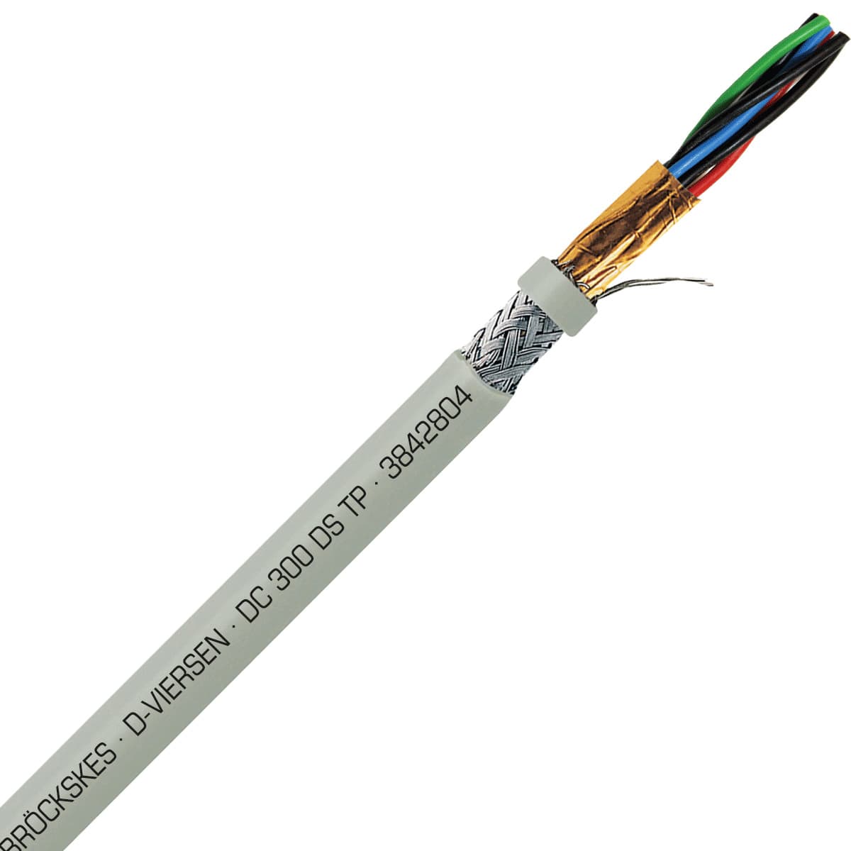 SAB 3842804 DC 300 DS TP- 28 AWG/4pr, multi-paired double shielded PVC signal and control cable, AWM SAB 3842804 DC 300 DS TP- 28 AWG/4pr, multi-paired double shielded PVC signal and control cable, AWM