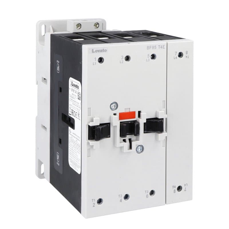 Lovato Electric BF95T4E230 BF95T4E230 Lovato - Four-pole contactor, IEC operating current Ith (AC1) = 140A, AC/DC coil, 230VAC/DC Lovato Electric BF95T4E230 BF95T4E230 Lovato - Four-pole contactor, IEC operating current Ith (AC1) = 140A, AC/DC coil, 230VAC/DC