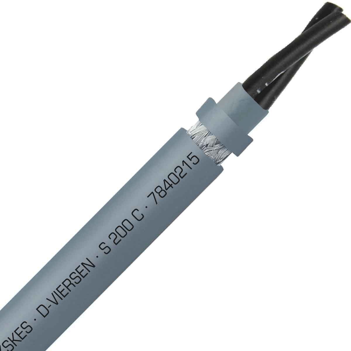 SAB 7840215 S 200 C - 16 AWG/2c, shielded halogen free continuous flex oil resistant control cable, CE, RoHS SAB 7840215 S 200 C - 16 AWG/2c, shielded halogen free continuous flex oil resistant control cable, CE, RoHS