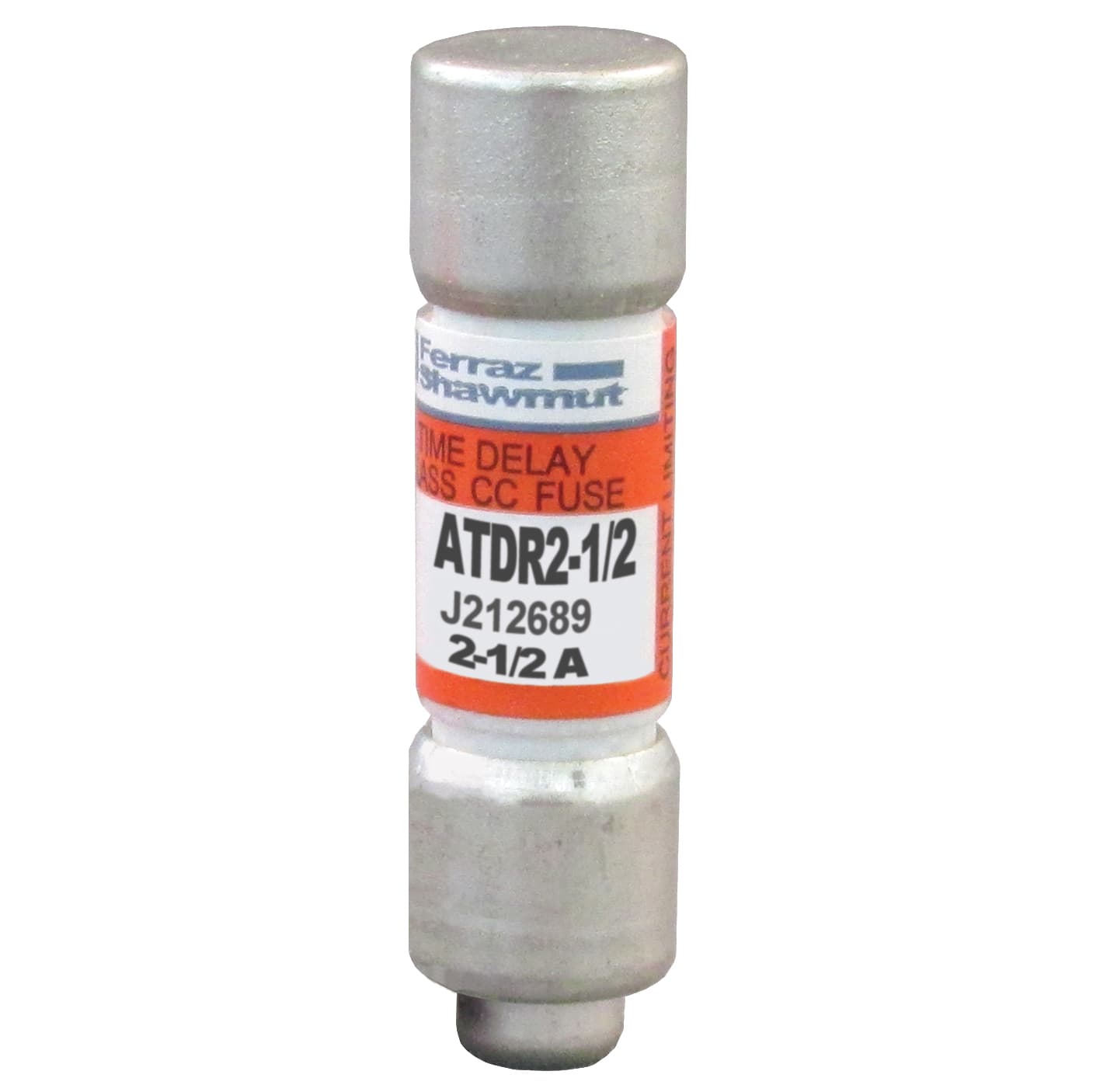 Mersen ATDR2-1/2 ATDR2-1/2 Mersen - Fuse ATDR - Class CC - Time-Delay 600VAC 300VDC 2.5A Ferrule Amp-Trap 2000® Mersen ATDR2-1/2 ATDR2-1/2 Mersen - Fuse ATDR - Class CC - Time-Delay 600VAC 300VDC 2.5A Ferrule Amp-Trap 2000®